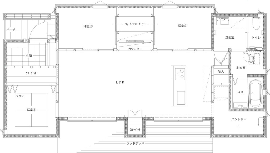 滝川　機能的で永く暮らせる平屋